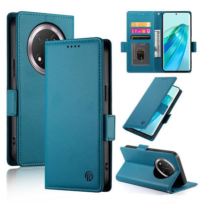 Honor X9c Global Magnetic Leather Wallet Case with Card Slots, Stand Function & Full Protection