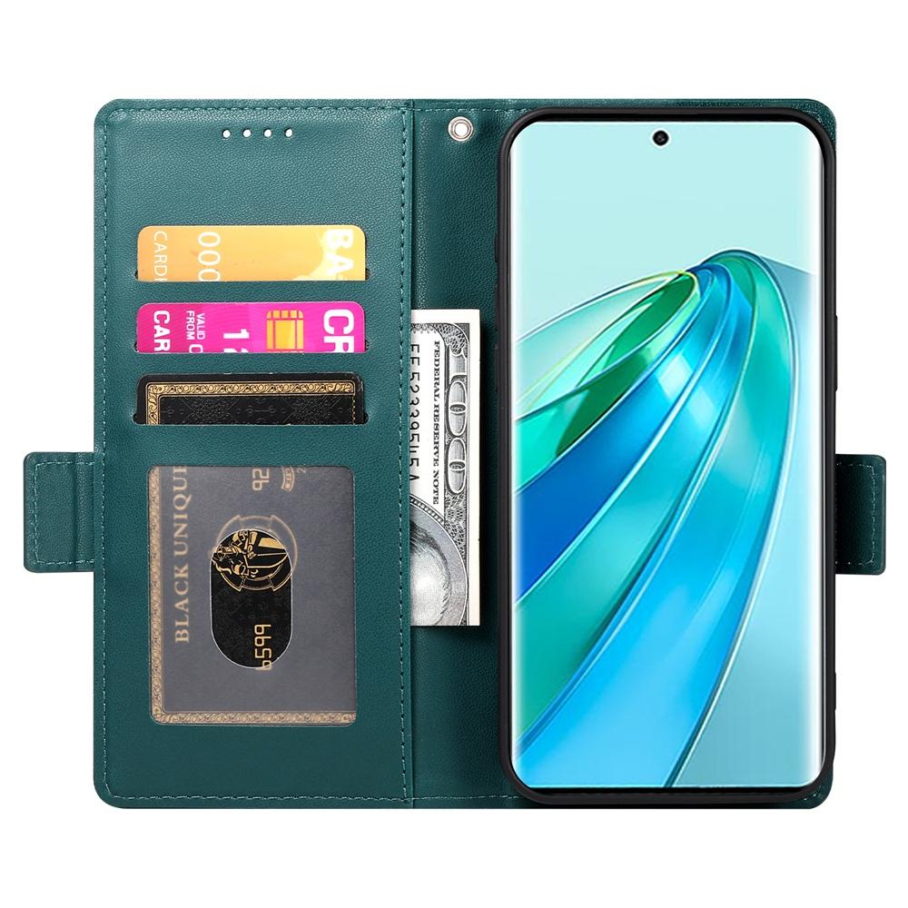 Magic7 Lite Magnetic Leather Wallet Case with Card Slots, Stand Function & Full Protection