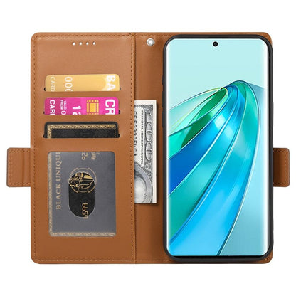 Magic7 Lite Magnetic Leather Wallet Case with Card Slots, Stand Function & Full Protection