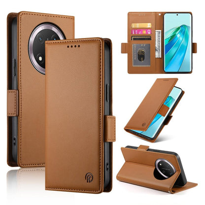 Magic7 Lite Magnetic Leather Wallet Case with Card Slots, Stand Function & Full Protection