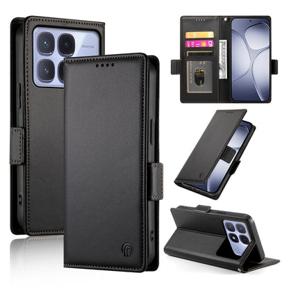 Redmi K70 Ultra Magnetic Leather Wallet Case with Card Slots, Stand Function & Full Protection