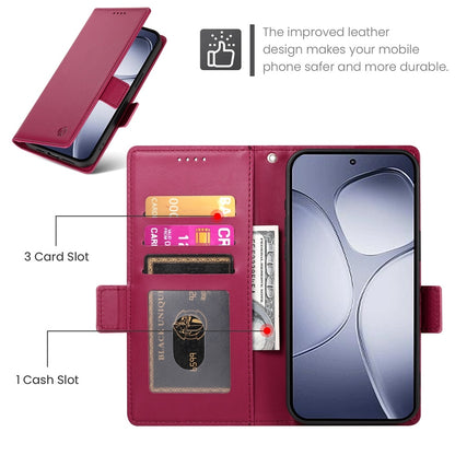 Redmi K70 Ultra Magnetic Leather Wallet Case with Card Slots, Stand Function & Full Protection
