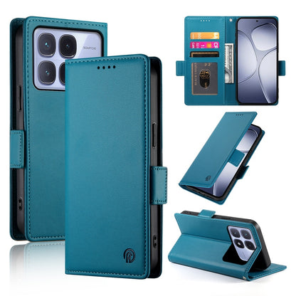 Redmi K70 Ultra Magnetic Leather Wallet Case with Card Slots, Stand Function & Full Protection
