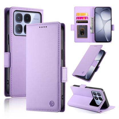 Redmi K70 Ultra Magnetic Leather Wallet Case with Card Slots, Stand Function & Full Protection