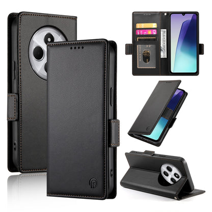 Redmi 14C 4G Magnetic Leather Wallet Case with Card Slots, Stand Function & Full Protection