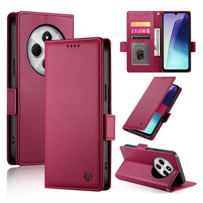 Redmi 14C 4G Magnetic Leather Wallet Case with Card Slots, Stand Function & Full Protection