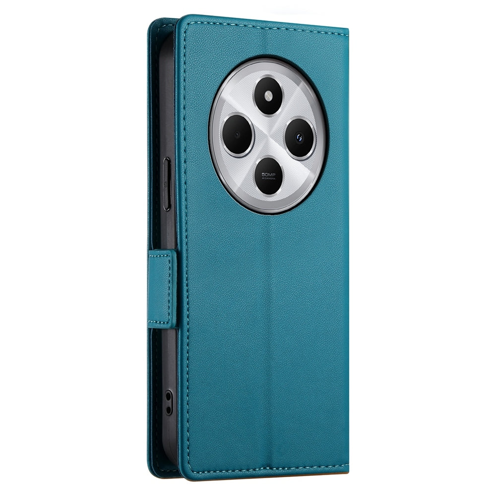Redmi 14C 4G Magnetic Leather Wallet Case with Card Slots, Stand Function & Full Protection