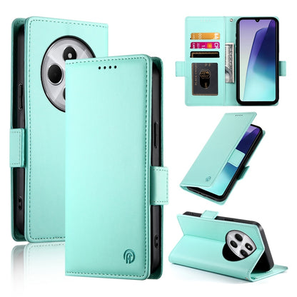 Redmi 14C 4G Magnetic Leather Wallet Case with Card Slots, Stand Function & Full Protection