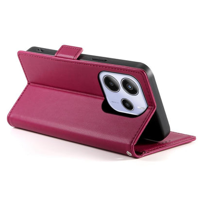 Redmi Note 14 4G Magnetic Leather Wallet Case with Card Slots, Stand Function & Full Protection