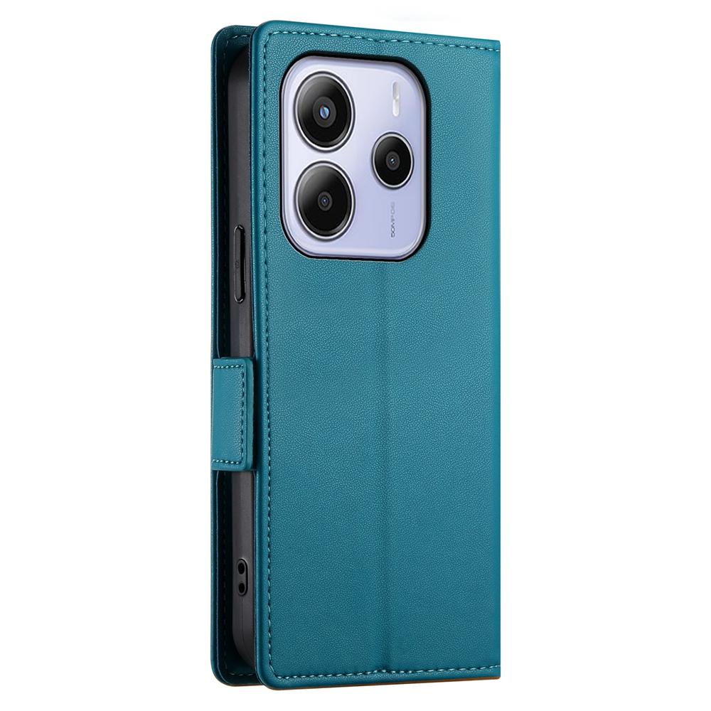 Redmi Note 14 4G Magnetic Leather Wallet Case with Card Slots, Stand Function & Full Protection