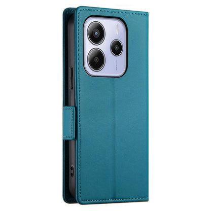 Redmi Note 14 4G Magnetic Leather Wallet Case with Card Slots, Stand Function & Full Protection