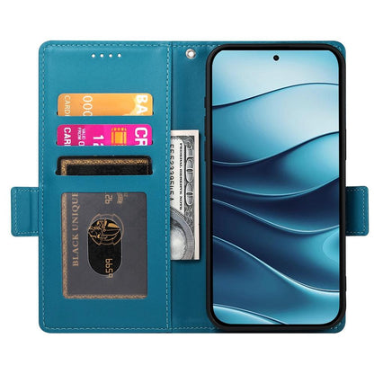 Redmi Note 14 4G Magnetic Leather Wallet Case with Card Slots, Stand Function & Full Protection