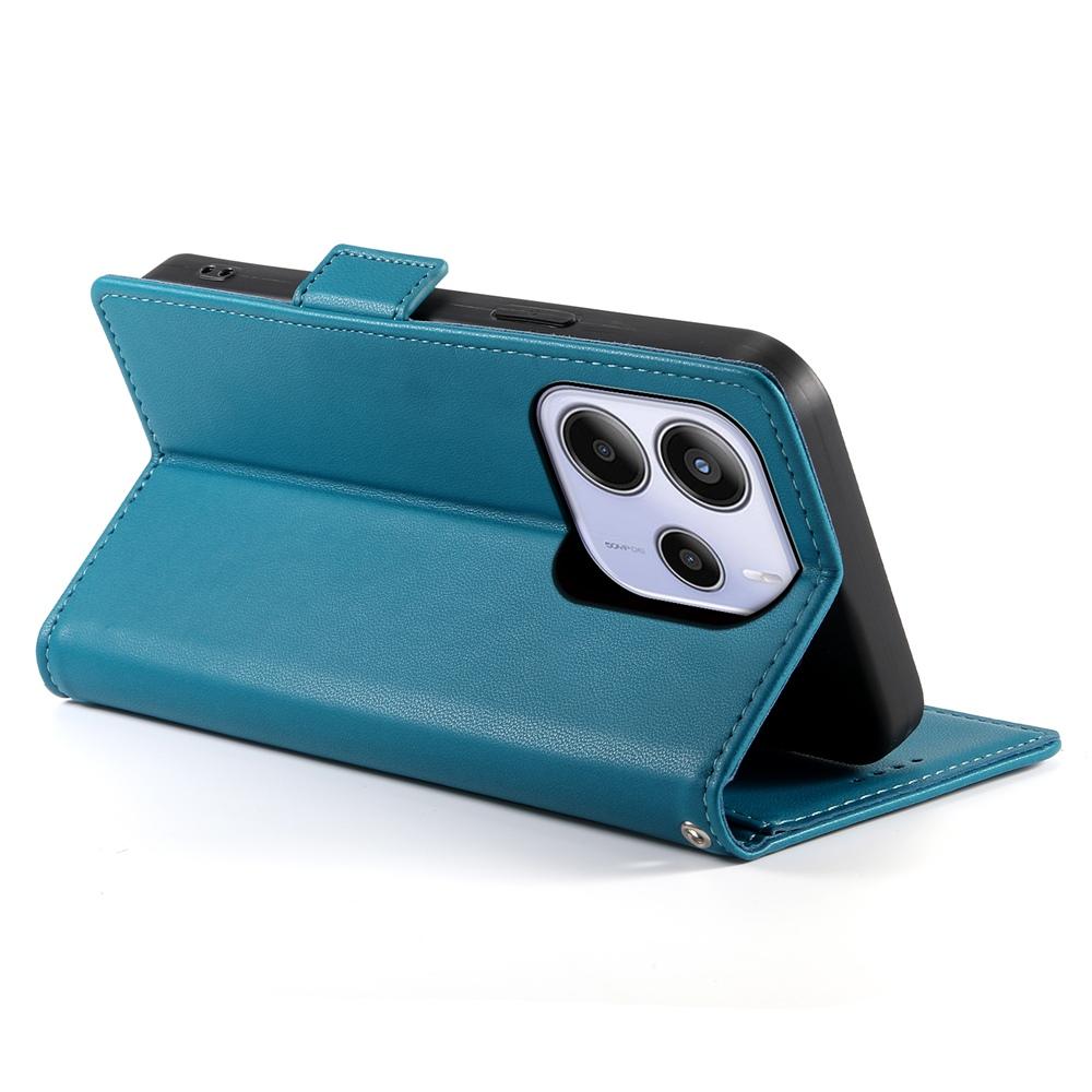 Redmi Note 14 4G Magnetic Leather Wallet Case with Card Slots, Stand Function & Full Protection