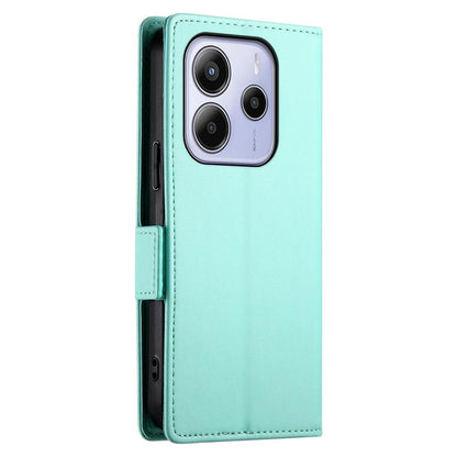 Redmi Note 14 4G Magnetic Leather Wallet Case with Card Slots, Stand Function & Full Protection