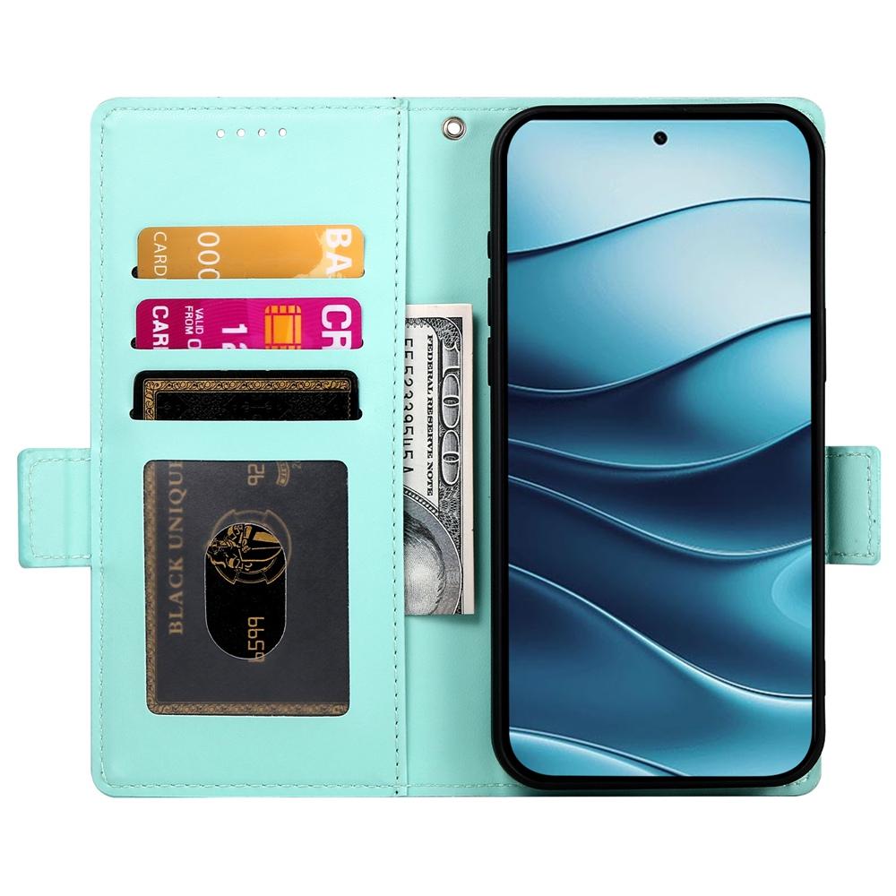 Redmi Note 14 4G Magnetic Leather Wallet Case with Card Slots, Stand Function & Full Protection