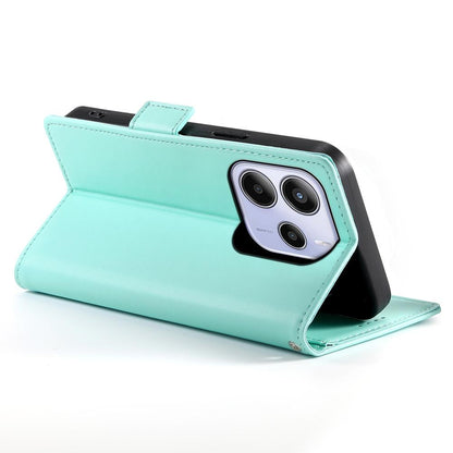 Redmi Note 14 4G Magnetic Leather Wallet Case with Card Slots, Stand Function & Full Protection