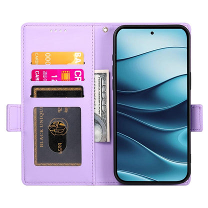 Redmi Note 14 4G Magnetic Leather Wallet Case with Card Slots, Stand Function & Full Protection