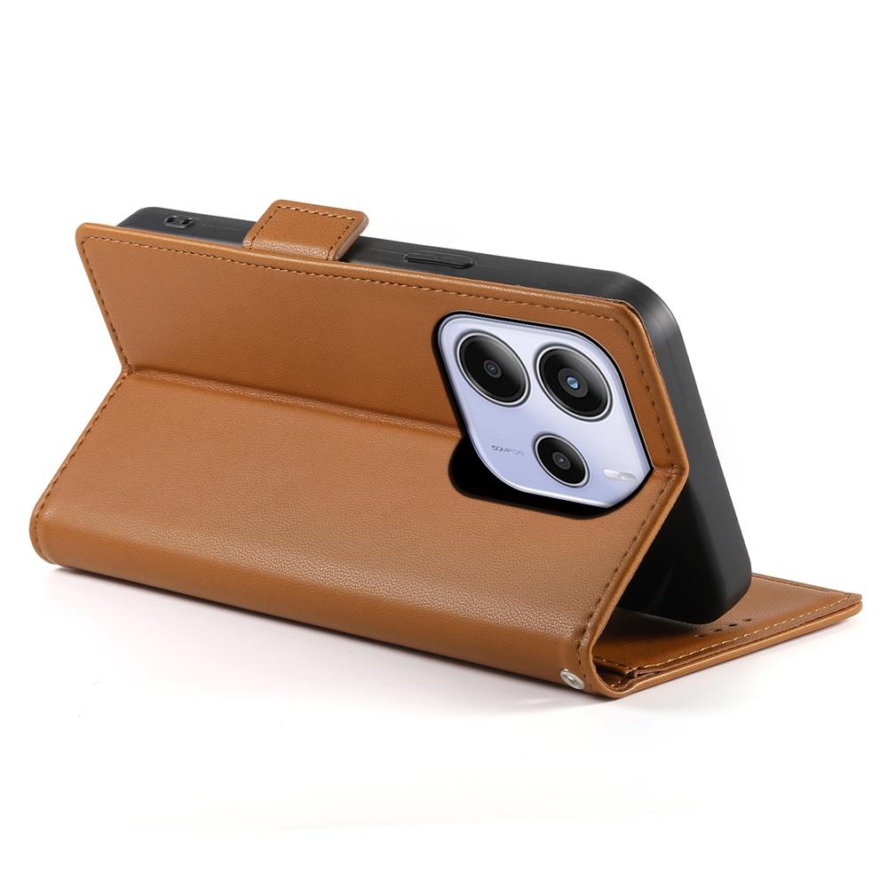 Redmi Note 14 4G Magnetic Leather Wallet Case with Card Slots, Stand Function & Full Protection