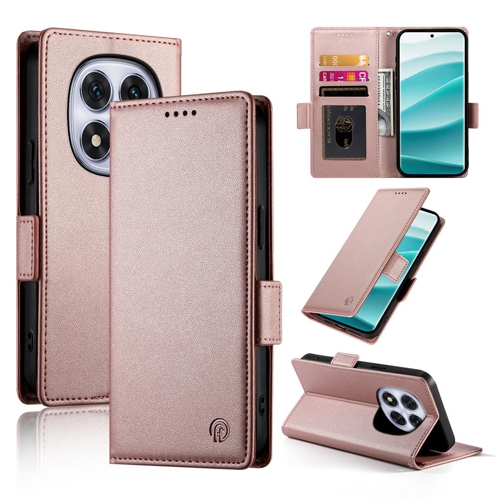 Redmi Note 14 Pro 4G Magnetic Leather Wallet Case with Card Slots, Stand Function & Full Protection