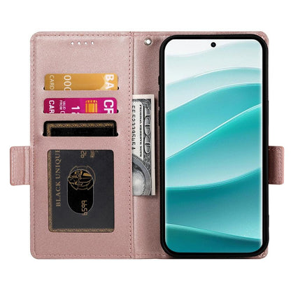 Redmi Note 14 Pro 4G Magnetic Leather Wallet Case with Card Slots, Stand Function & Full Protection