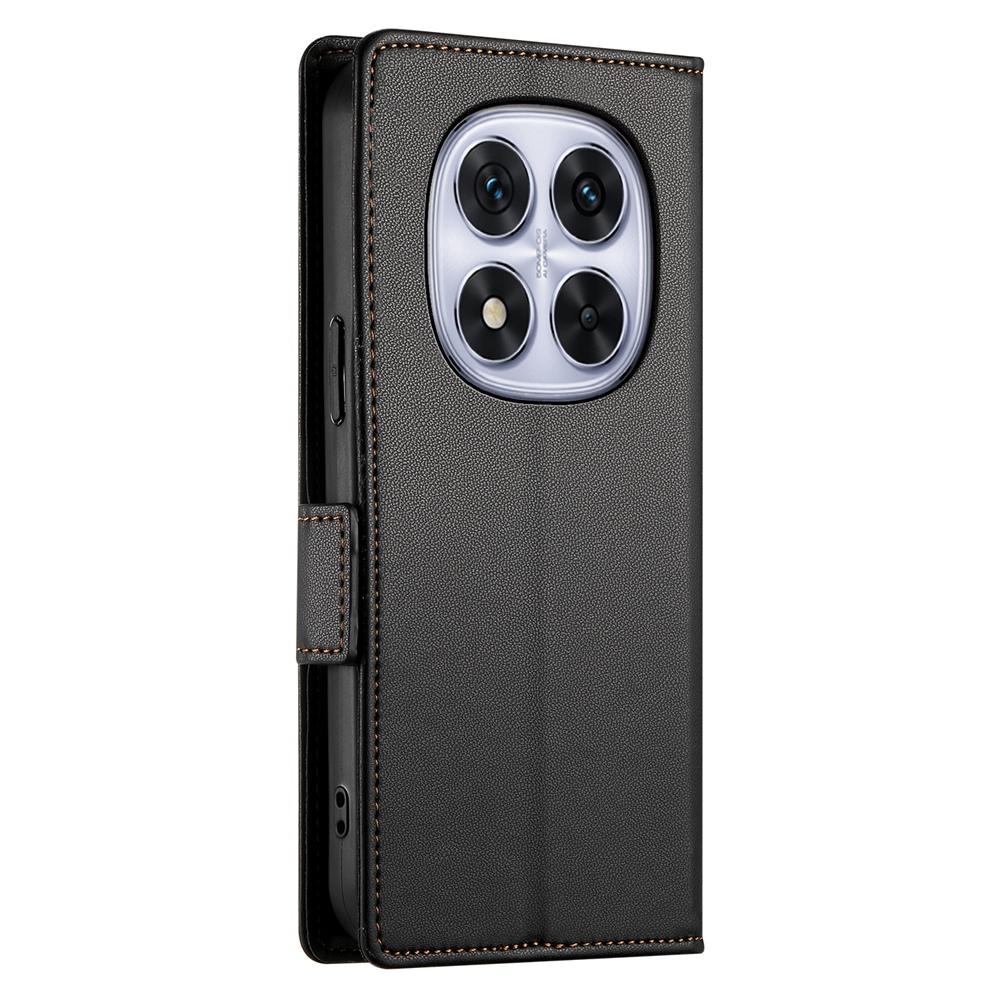 Redmi Note 14 Pro 4G Magnetic Leather Wallet Case with Card Slots, Stand Function & Full Protection