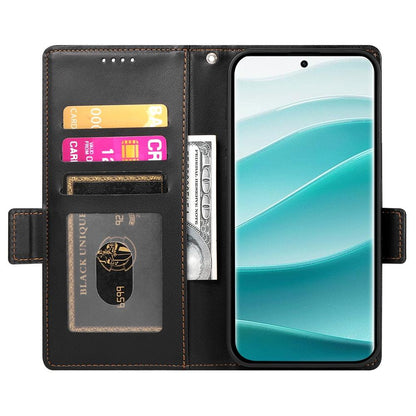 Redmi Note 14 Pro 4G Magnetic Leather Wallet Case with Card Slots, Stand Function & Full Protection