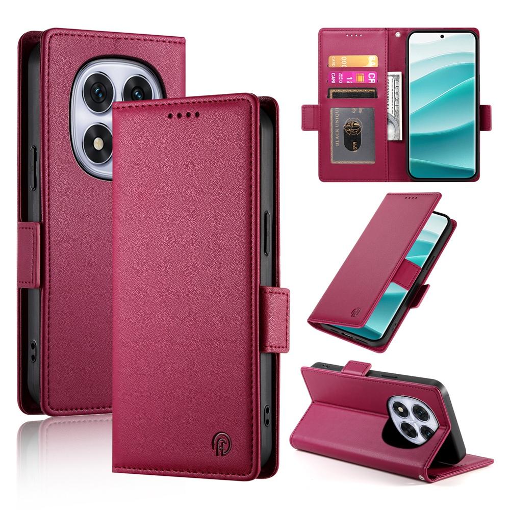 Redmi Note 14 Pro 4G Magnetic Leather Wallet Case with Card Slots, Stand Function & Full Protection