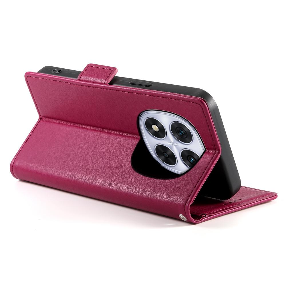 Redmi Note 14 Pro 4G Magnetic Leather Wallet Case with Card Slots, Stand Function & Full Protection