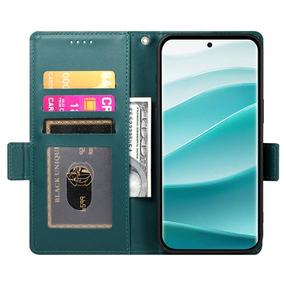 Redmi Note 14 Pro 4G Magnetic Leather Wallet Case with Card Slots, Stand Function & Full Protection