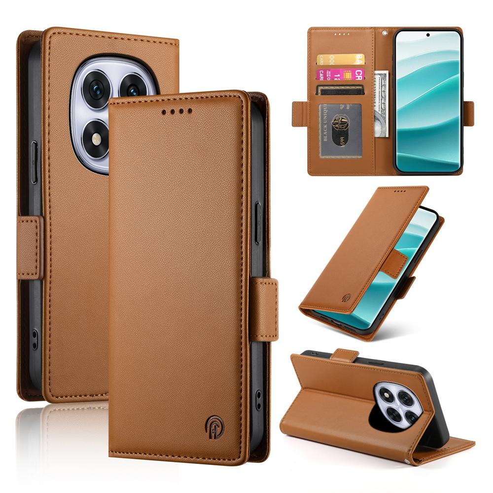 Redmi Note 14 Pro 4G Magnetic Leather Wallet Case with Card Slots, Stand Function & Full Protection