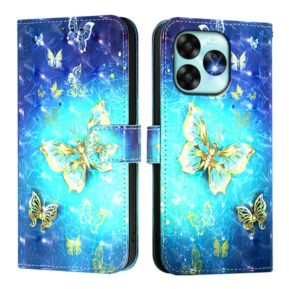 Umidigi A15 Leather Flip Phone Case with 3D Painted Design, Card Holder, Wallet & Stand Function - Durable Protection & Easy Access