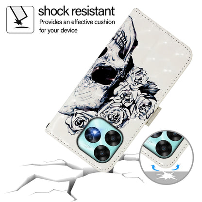 Umidigi A15C Leather Flip Phone Case with 3D Painted Design, Card Holder, Wallet & Stand Function - Durable Protection & Easy Access