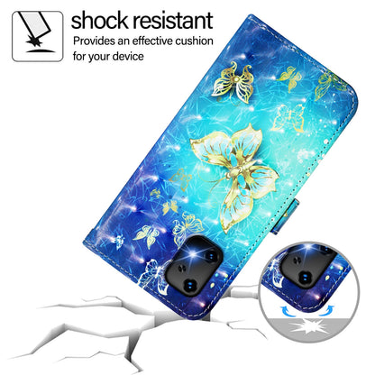 Umidigi Bison X20 Leather Flip Phone Case with 3D Painted Design, Card Holder, Wallet & Stand Function - Durable Protection & Easy Access