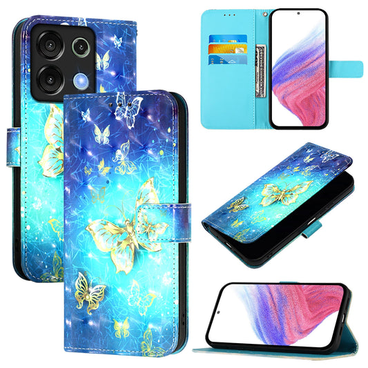 Umidigi G9 5G Leather Flip Phone Case with 3D Painted Design, Card Holder, Wallet & Stand Function - Durable Protection & Easy Access