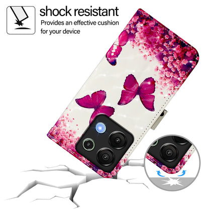 Umidigi G9 5G Leather Flip Phone Case with 3D Painted Design, Card Holder, Wallet & Stand Function - Durable Protection & Easy Access