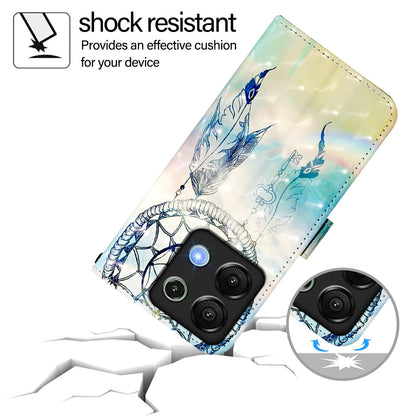 Umidigi G9 5G Leather Flip Phone Case with 3D Painted Design, Card Holder, Wallet & Stand Function - Durable Protection & Easy Access