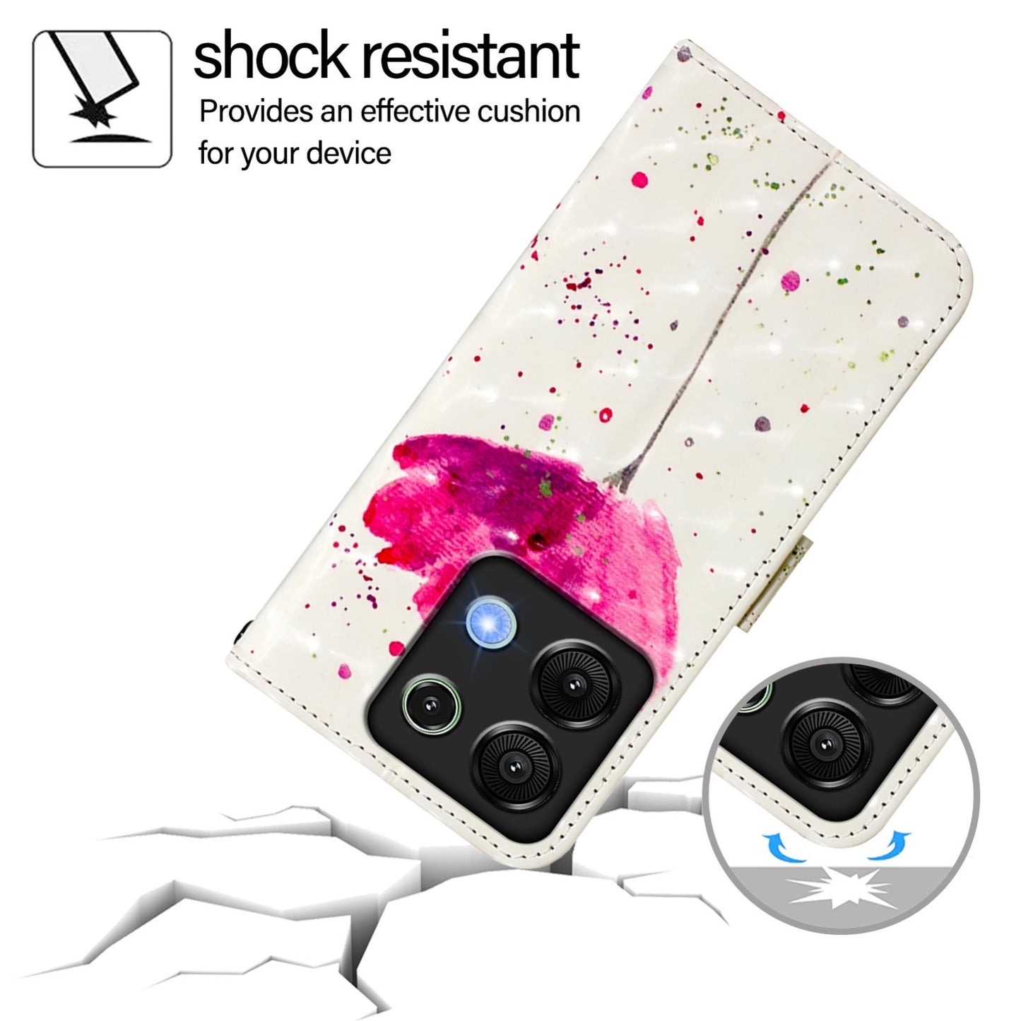 Umidigi G9 5G Leather Flip Phone Case with 3D Painted Design, Card Holder, Wallet & Stand Function - Durable Protection & Easy Access