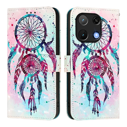 Umidigi Note 90 Leather Flip Phone Case with 3D Painted Design, Card Holder, Wallet & Stand Function - Durable Protection & Easy Access