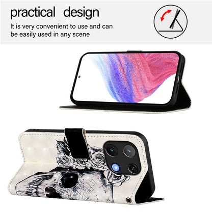 Umidigi Note 90 Leather Flip Phone Case with 3D Painted Design, Card Holder, Wallet & Stand Function - Durable Protection & Easy Access