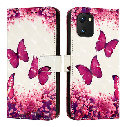 Umidigi 7S Leather Flip Phone Case with 3D Painted Design, Card Holder, Wallet & Stand Function - Durable Protection & Easy Access