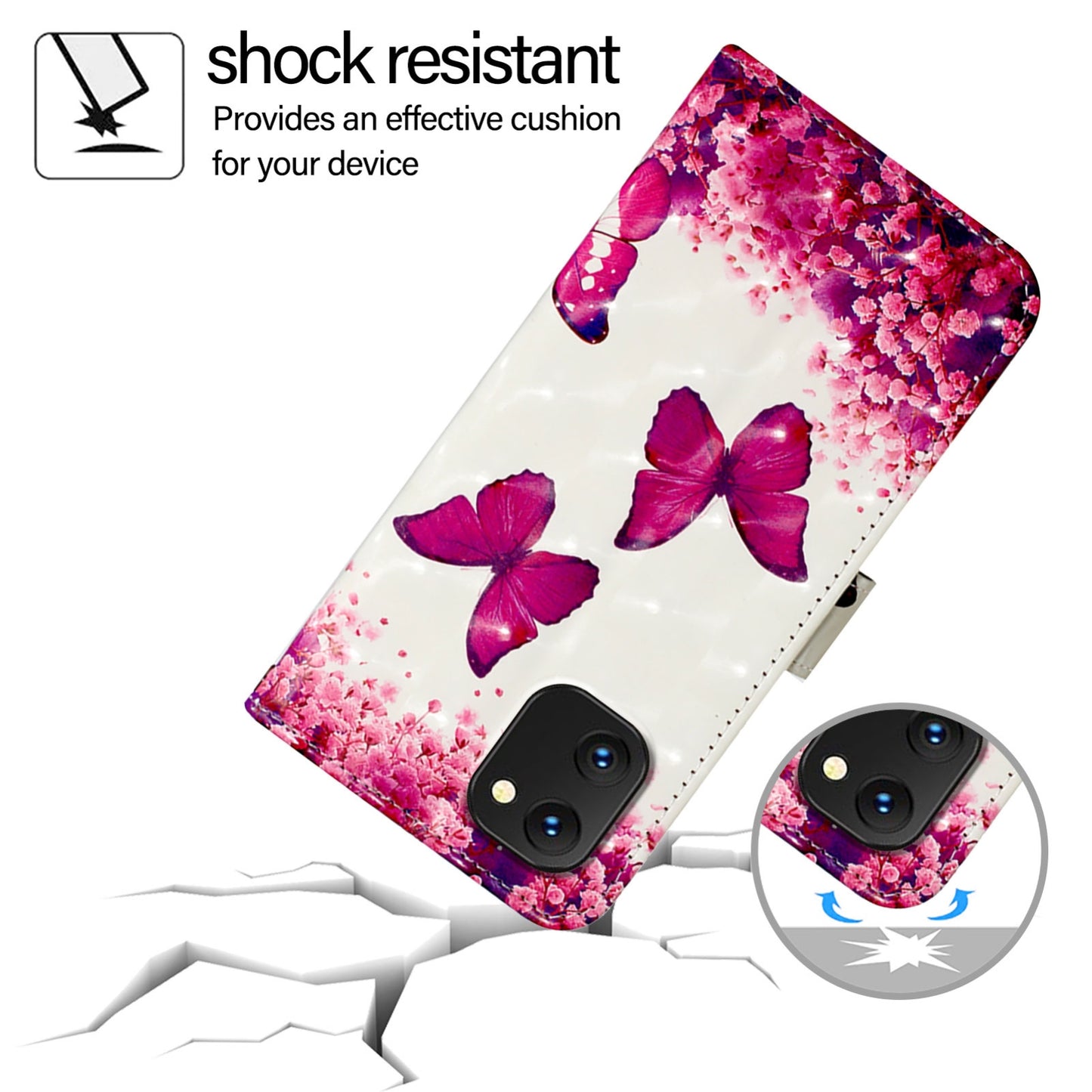 Umidigi Power 7 Leather Flip Phone Case with 3D Painted Design, Card Holder, Wallet & Stand Function - Durable Protection & Easy Access