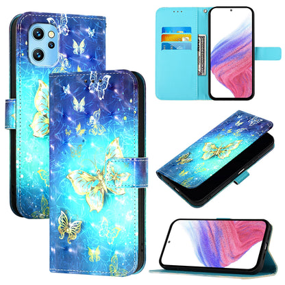 Umidigi Power 7 Max Leather Flip Phone Case with 3D Painted Design, Card Holder, Wallet & Stand Function - Durable Protection & Easy Access