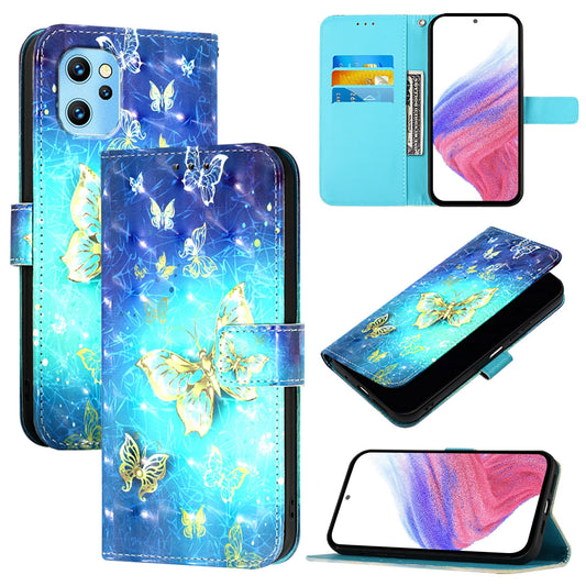 Umidigi Power 7 Max Leather Flip Phone Case with 3D Painted Design, Card Holder, Wallet & Stand Function - Durable Protection & Easy Access