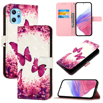 Umidigi Power 7 Max Leather Flip Phone Case with 3D Painted Design, Card Holder, Wallet & Stand Function - Durable Protection & Easy Access