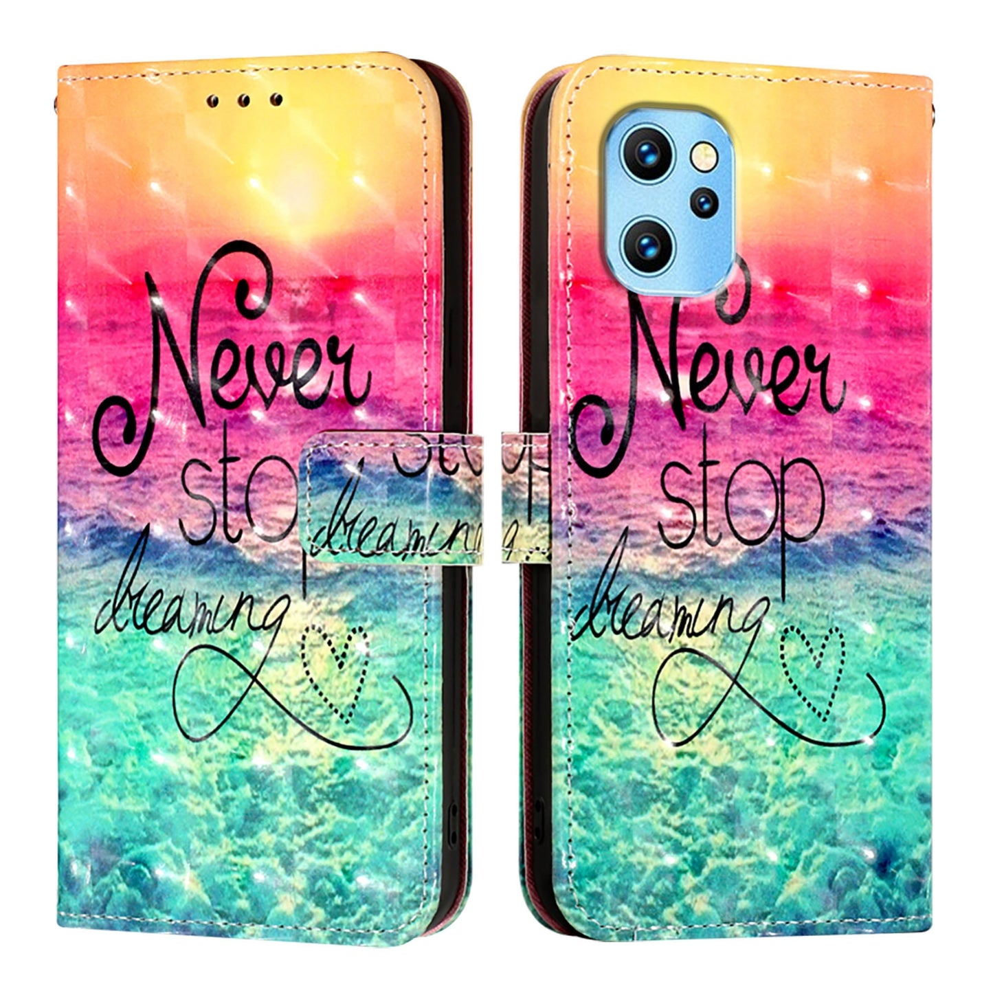 Umidigi Power 7 Max Leather Flip Phone Case with 3D Painted Design, Card Holder, Wallet & Stand Function - Durable Protection & Easy Access