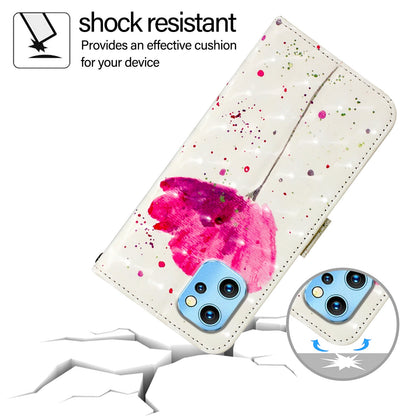 Umidigi Power 7 Max Leather Flip Phone Case with 3D Painted Design, Card Holder, Wallet & Stand Function - Durable Protection & Easy Access