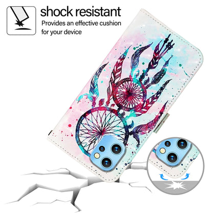 Umidigi Power 7 Max Leather Flip Phone Case with 3D Painted Design, Card Holder, Wallet & Stand Function - Durable Protection & Easy Access