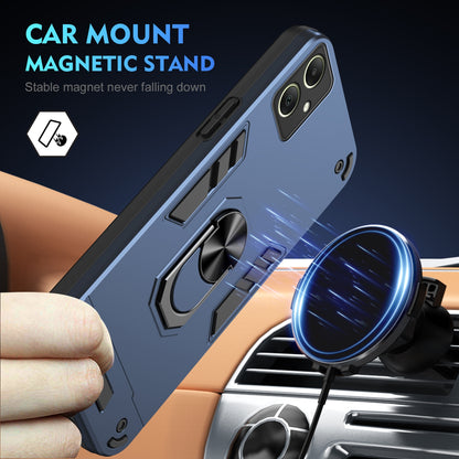 Shockproof Samsung Galaxy A06 Phone Case with 360° Rotatable Metal Ring Holder, Magnetic Car Mount Stand, Ultra-Thin PC & Silicone Protection Cover