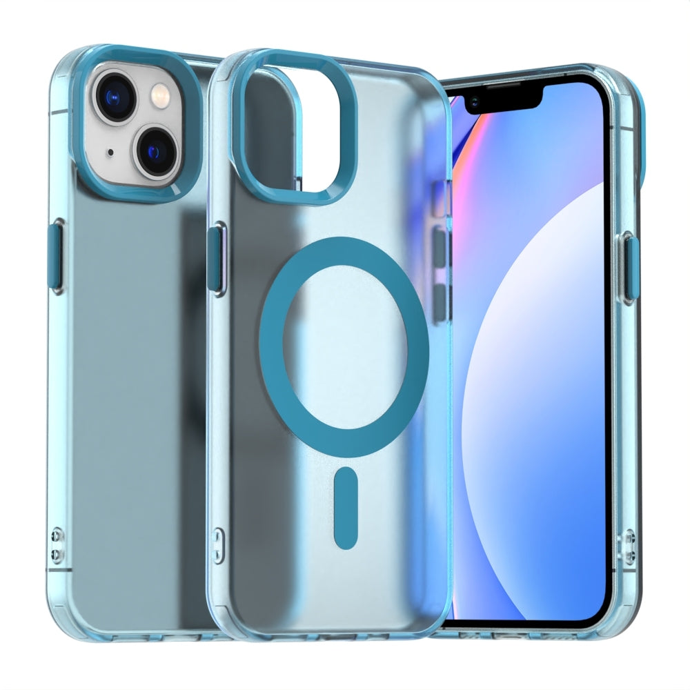 iPhone 15 Plus Durable MagSafe Phone Case - Hybrid TPU & PC Design, Lightweight & Stylish, Candy Colour, Wireless Charging Friendly
