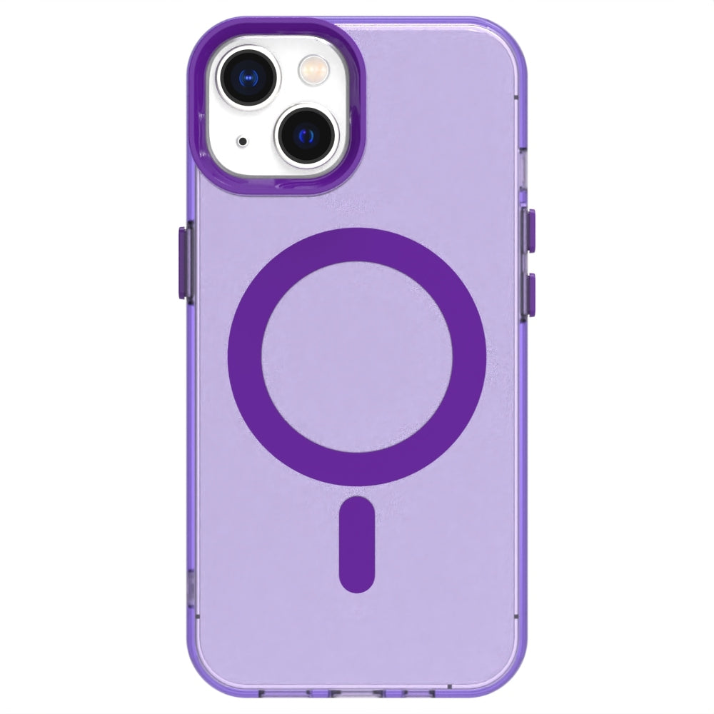 iPhone 15 Durable MagSafe Phone Case - Hybrid TPU & PC Design, Lightweight & Stylish, Candy Colour, Wireless Charging Friendly